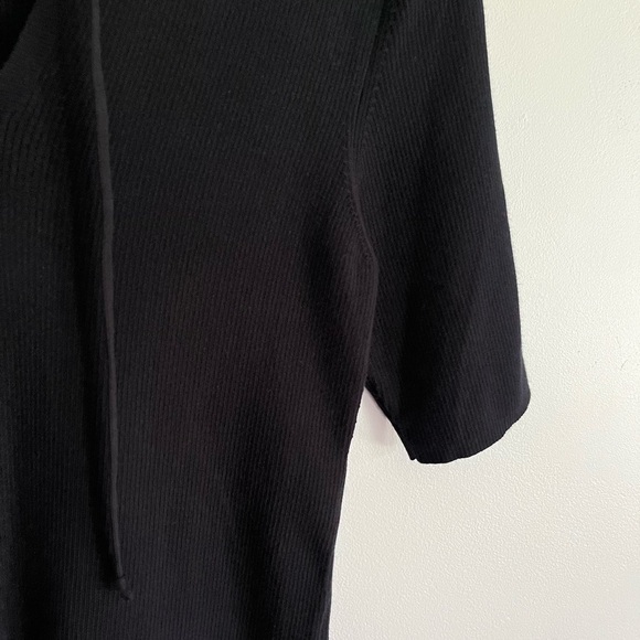 Theory Navy Blue Hudson Drawstring Pullover Top - Picture 6 of 8